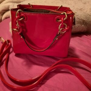 Red Patent Leather Handbag